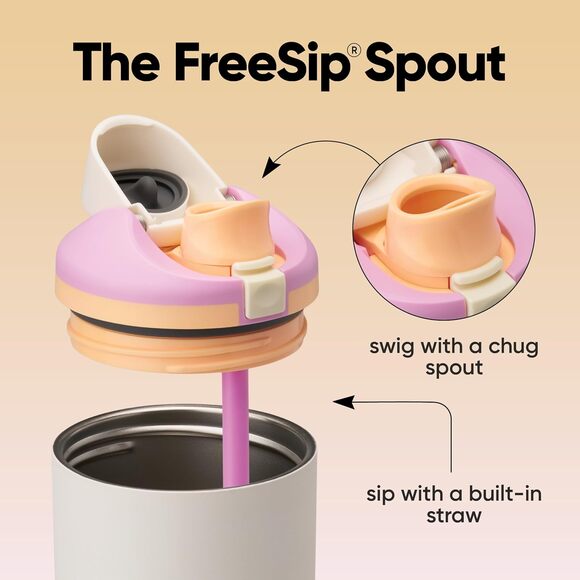 Owala FreeSip Tumbler 40oz Insulated Stainless Steel Water Bottle Daybreak - Picture 4 of 6